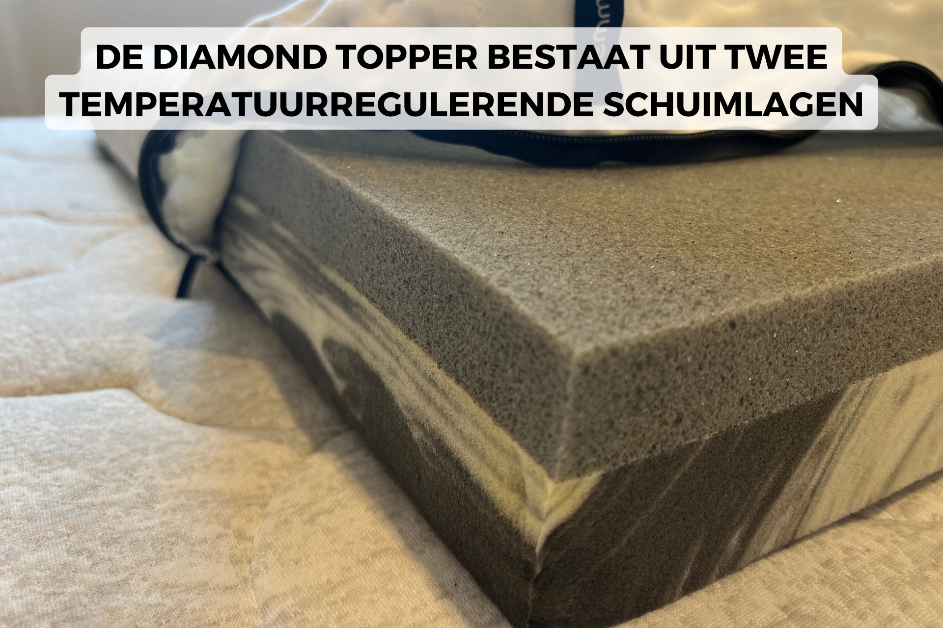 zijaanzicht twee lagen emma diamond topper